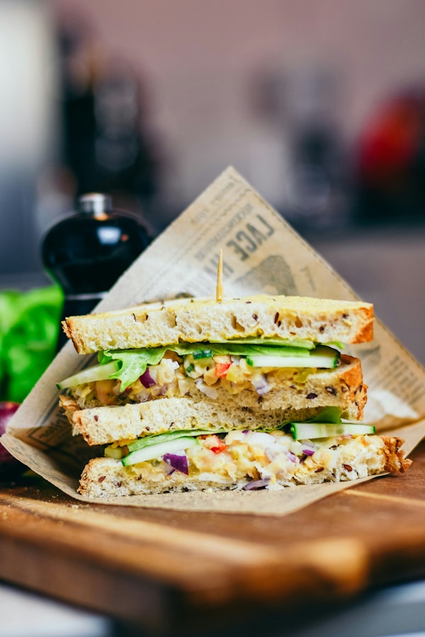 Freshly made dish at Baguette Express